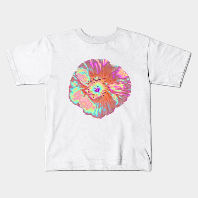 Iridescent Icelandic Poppy Kids T-Shirt by dinaaaaaah